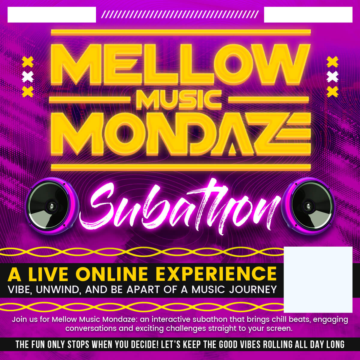 mellow music mondaze organized by 4 corner studio